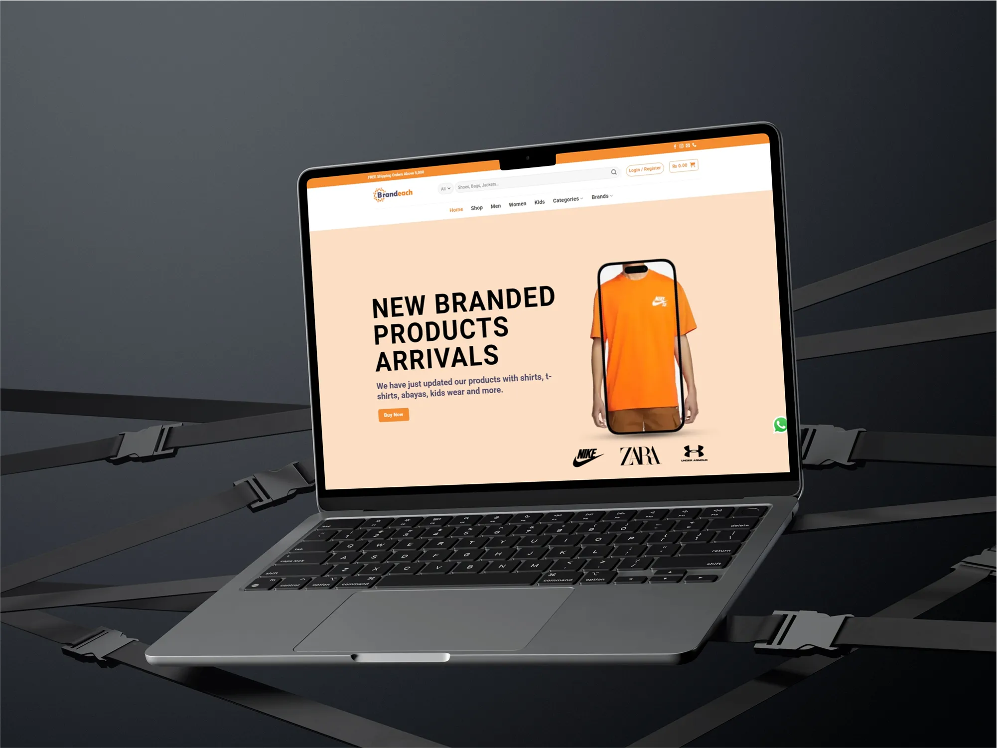 Brandeach Website Mockup Shabir Digital