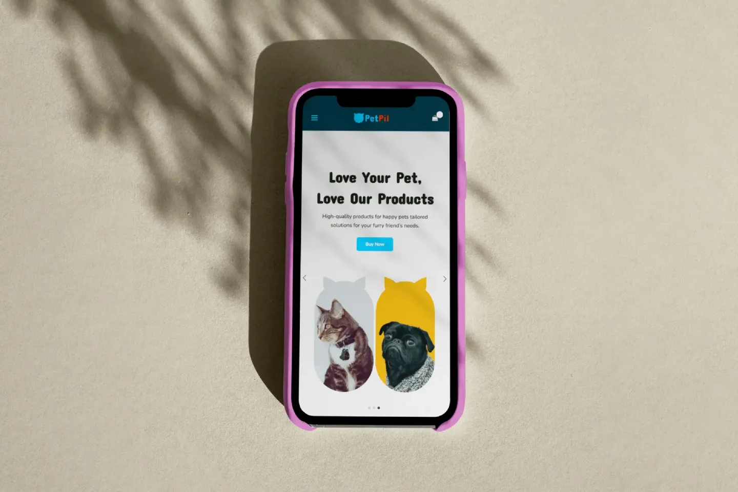 PetPil Website Mobile Shabir Digital